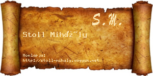 Stoll Mihály névjegykártya